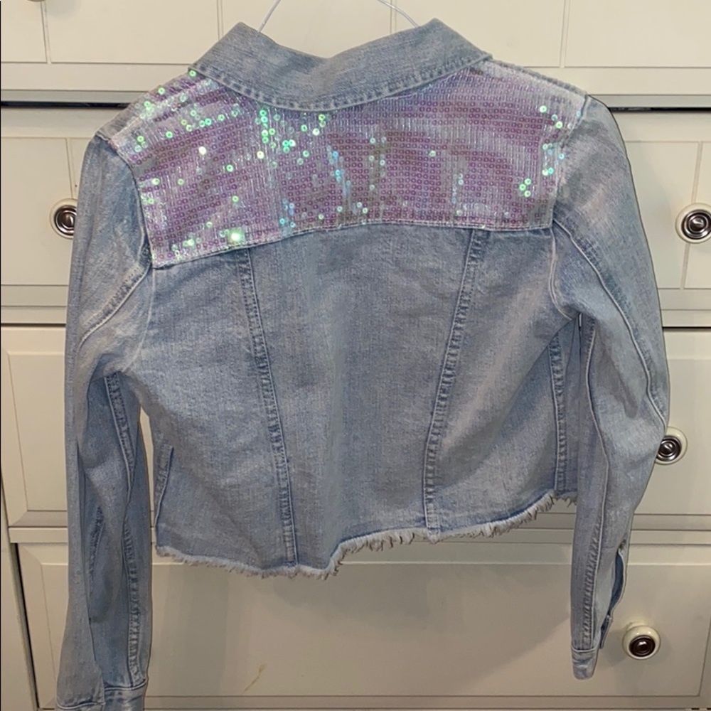 Sunset + Spring cropped denim jacket - Picture 2 of 2